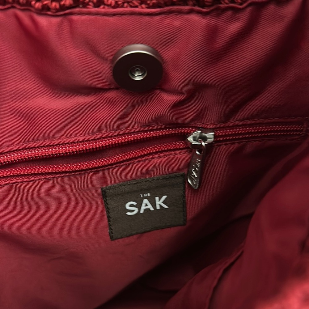 The Sak Red Leather Shoulder Bag - Picture 5 of 5